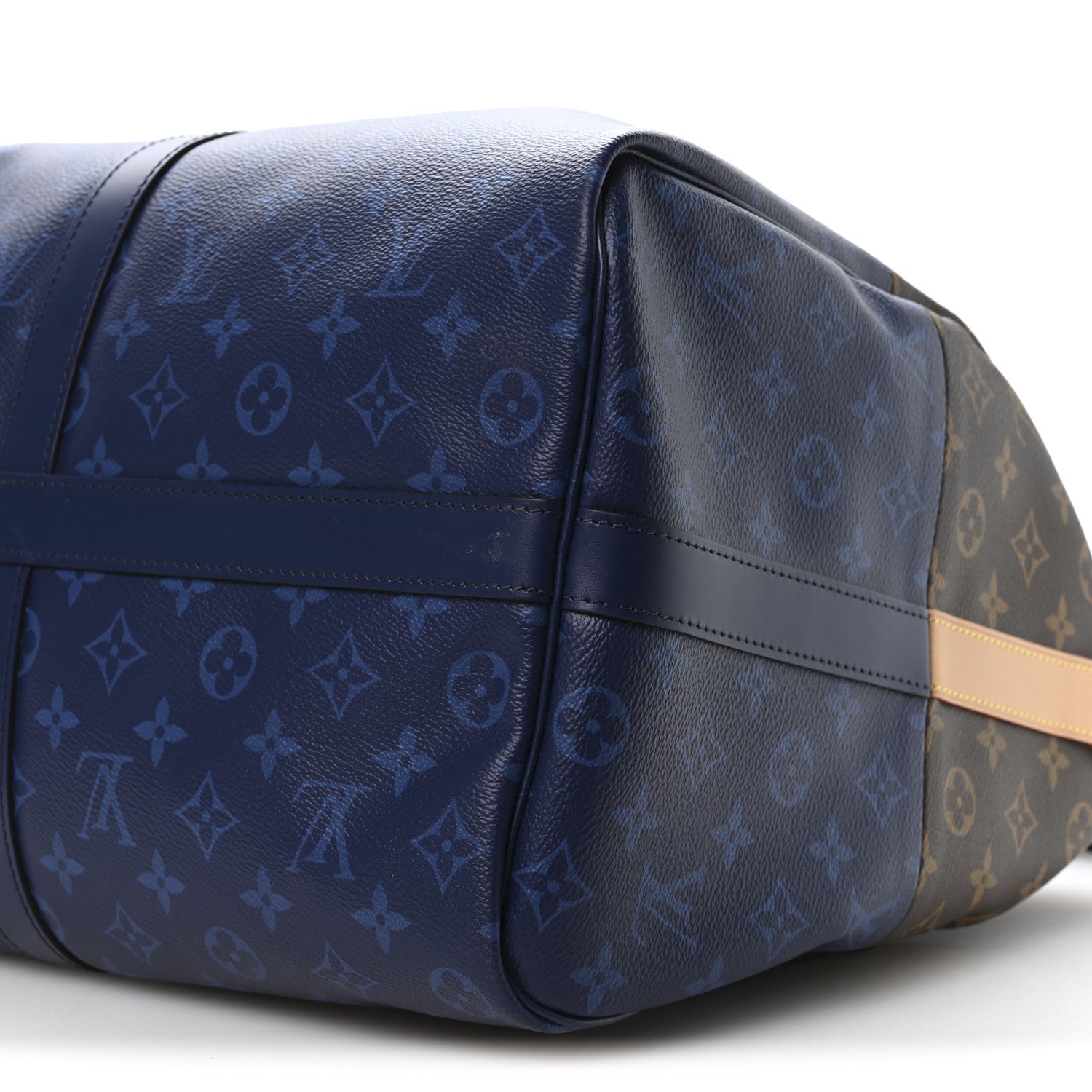 Louis Vuitton Monogram Split Keepall Bandouliere 50 Pacific Blue