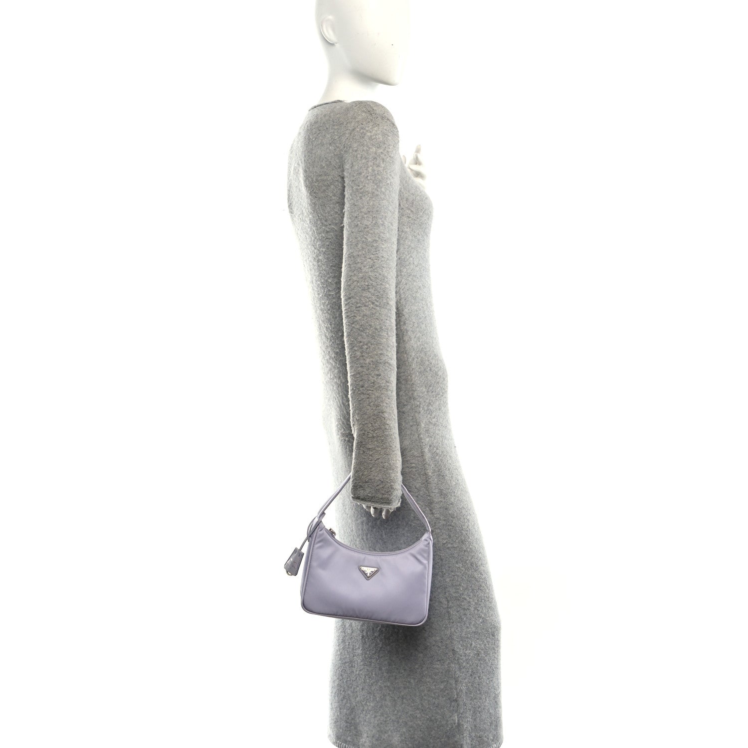 Prada Re-Nylon Saffiano Mini Re-Edition 2000 Bag Glicine