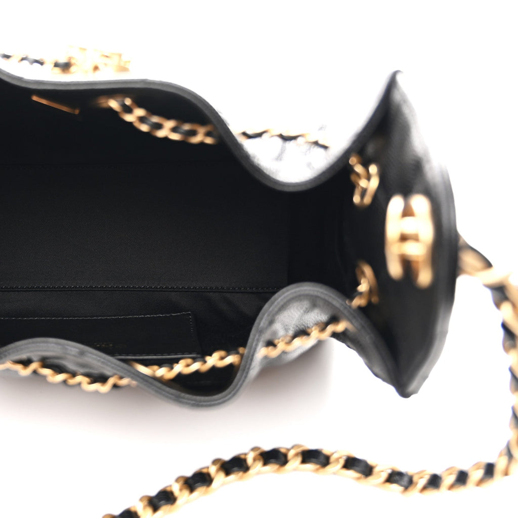 Chanel Caviar Quilted Mini Chanel 25 Handbag Black