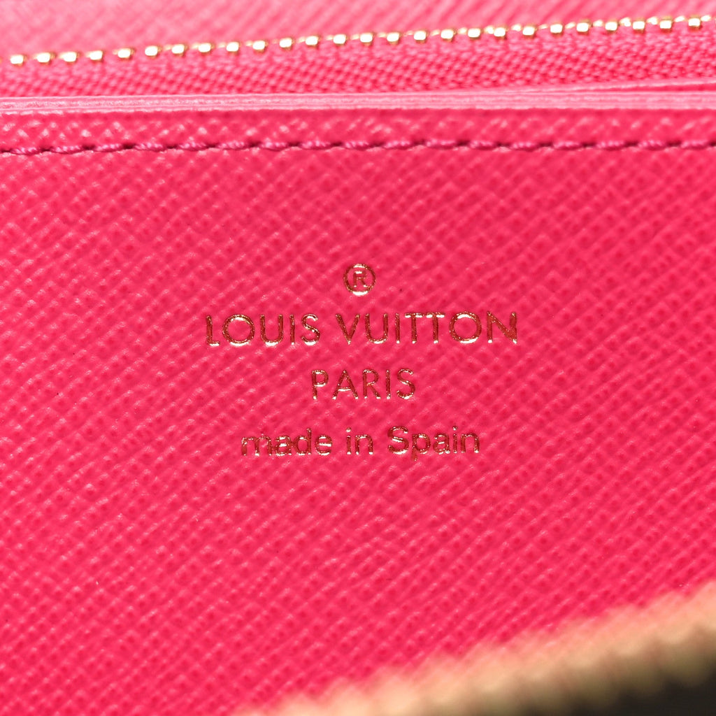 Louis Vuitton Monogram Travel Stickers Zippy Wallet