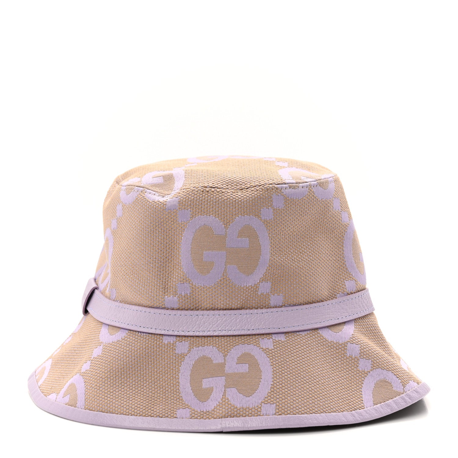 Gucci Monogram Jumbo GG Mosteria Bucket Hat L Beige Lapis