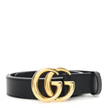 Gucci Calfskin Double G 30mm Belt 90 36 Black