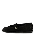 Chanel Suede Cap Toe CC Mary Jane Flats 37 Black