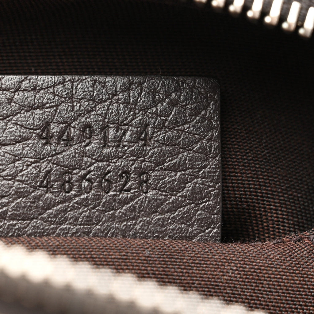 Gucci Monogram Belt Bag Dark Brown