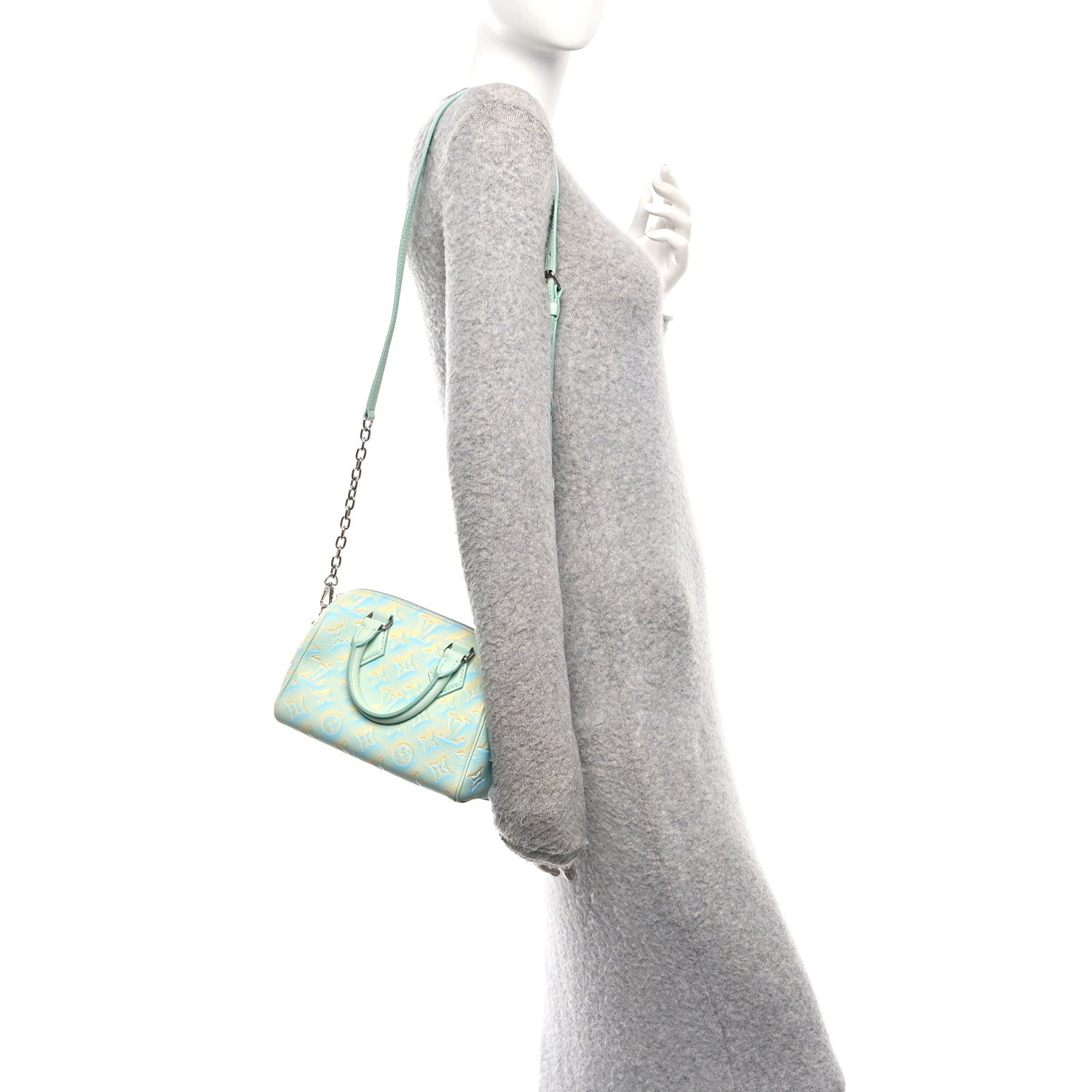 Louis Vuitton Empreinte Monogram Summer Stardust Speedy 20 Water Green