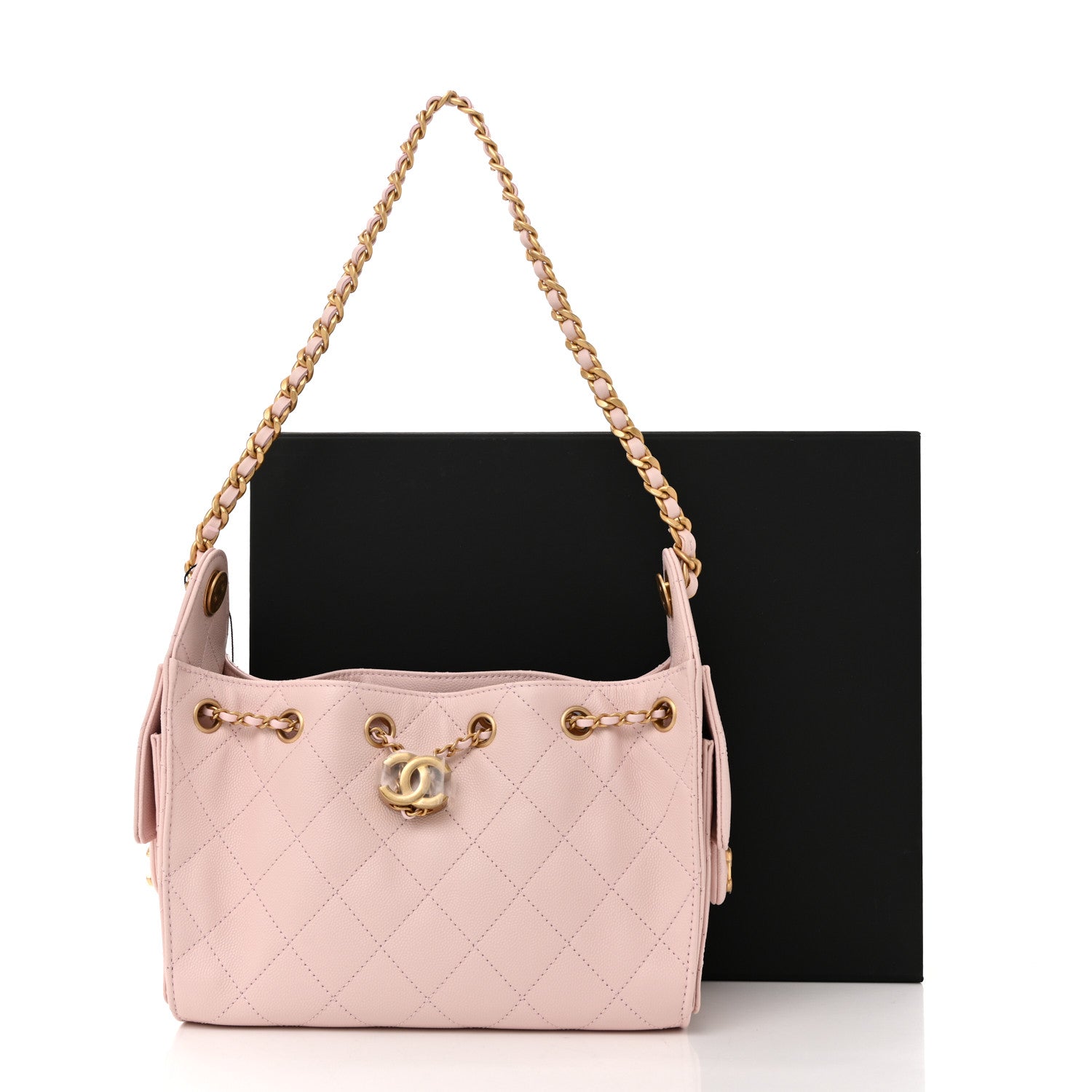 Chanel Caviar Quilted Mini Chanel 25 Handbag Light Pink