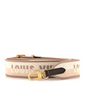 Louis Vuitton Jacquard Speedy Bandouliere 20 Shoulder Strap Beige Brown