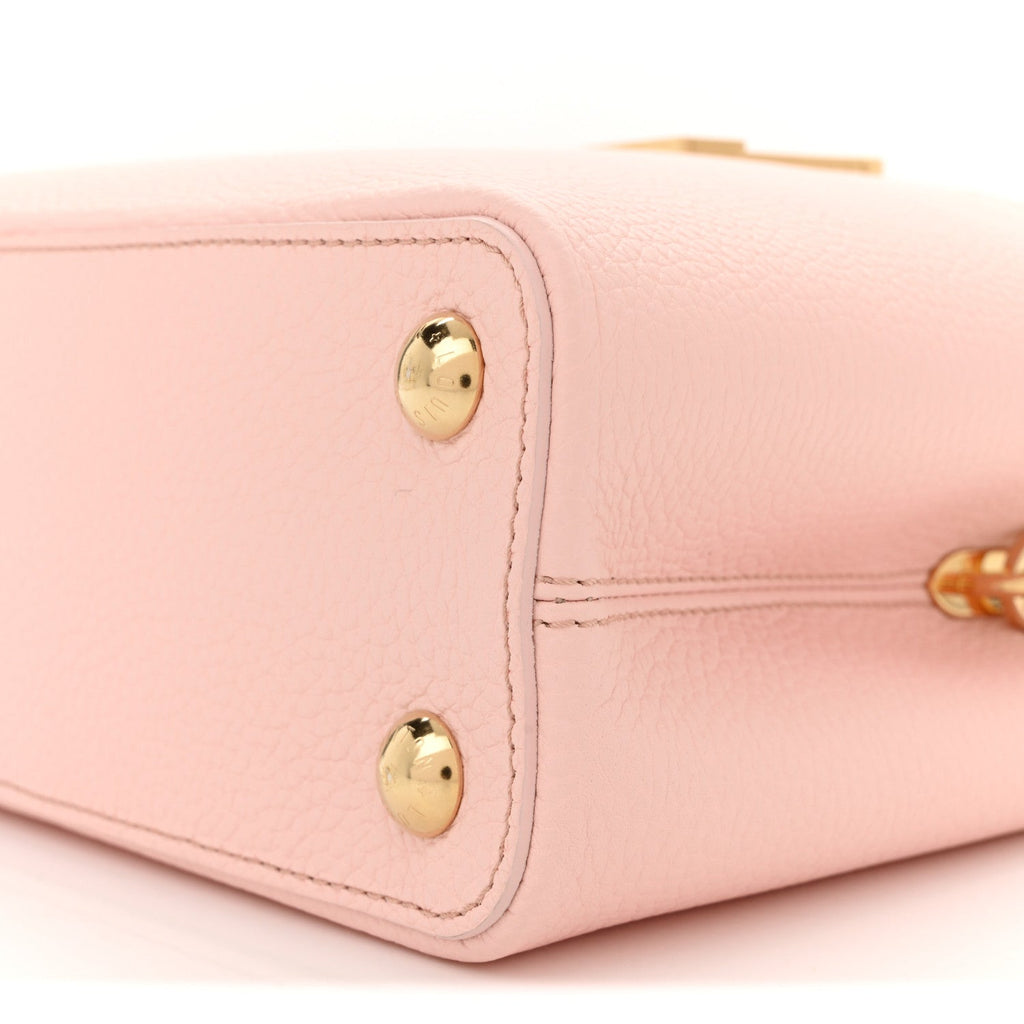 Louis Vuitton Taurillon Resin Murano Capucines BB Rose Jasmin
