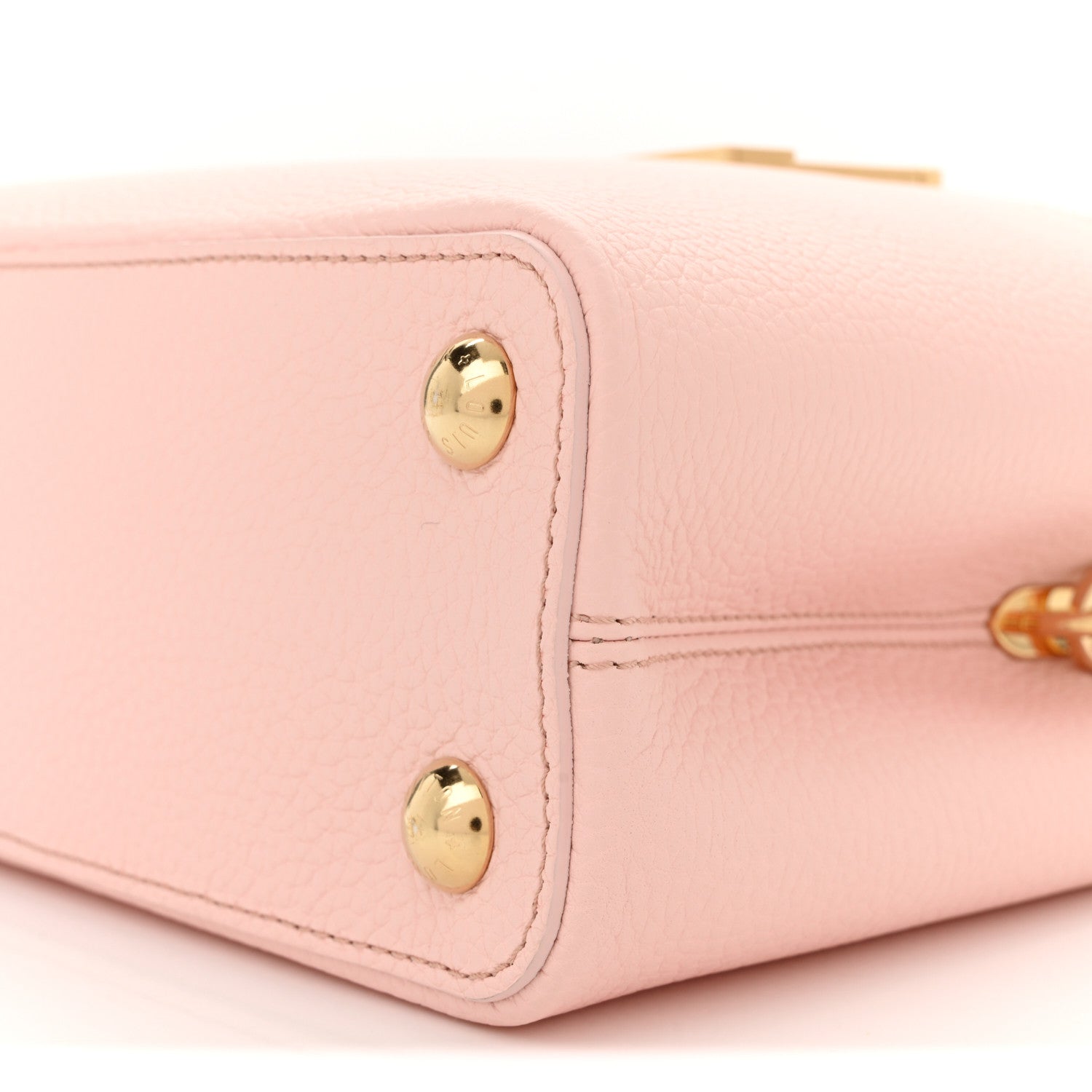 Louis Vuitton Taurillon Resin Murano Capucines BB Rose Jasmin