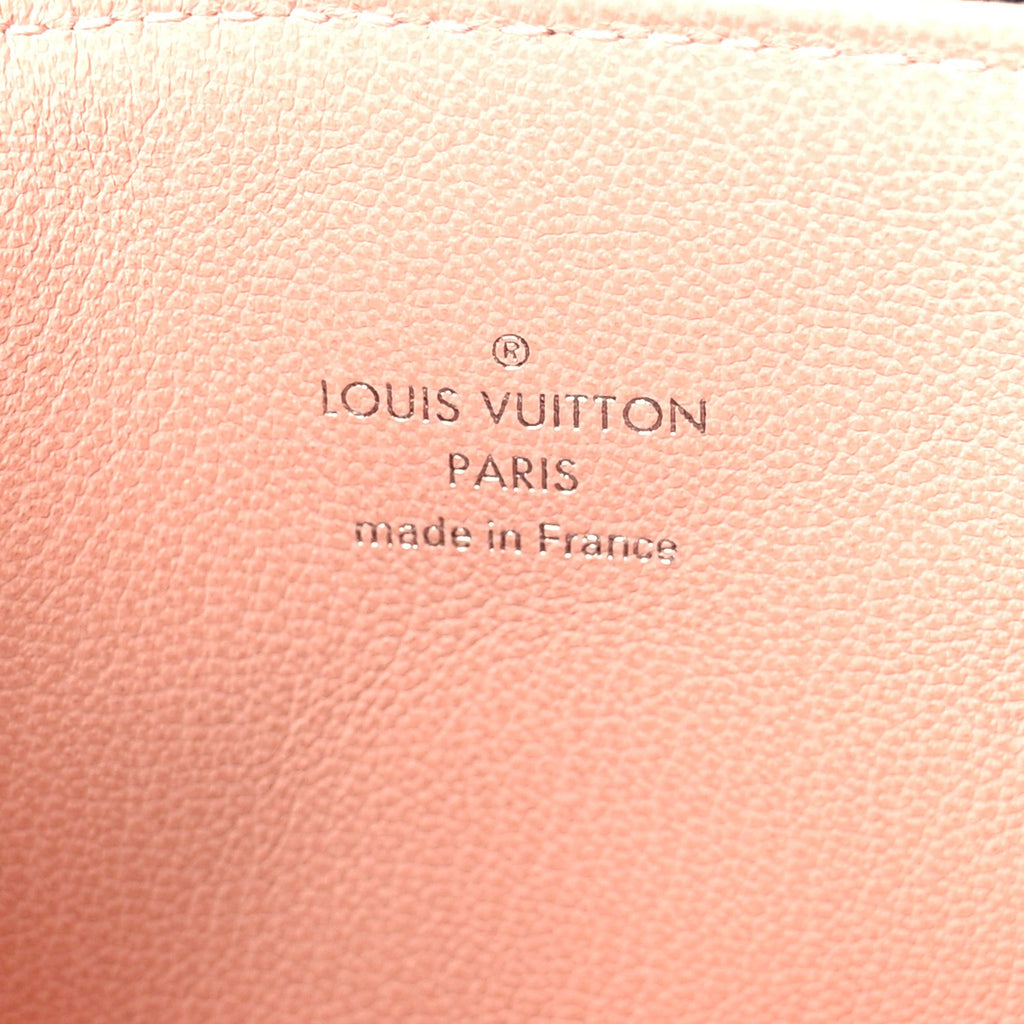 Louis Vuitton Lambskin Embossed Monogram Coussin PM Black