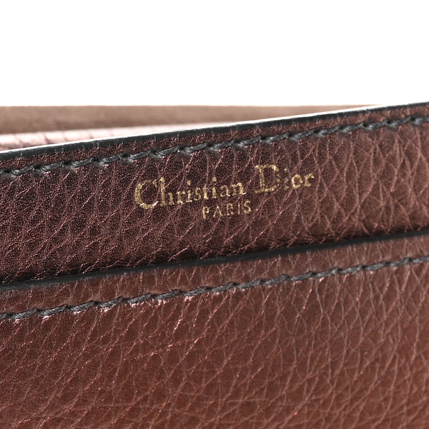 Christian Dior Metallic Calfskin J'Adior Chain Flap Bag Noisette