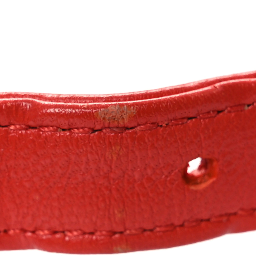 Chanel Lambskin Quilted Chanel 19 Waist Bag Red