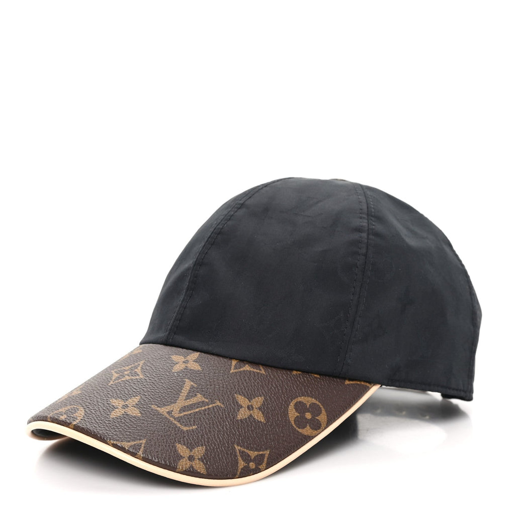 Louis Vuitton Polyester Silk Monogram LV Get Ready Cap M Black