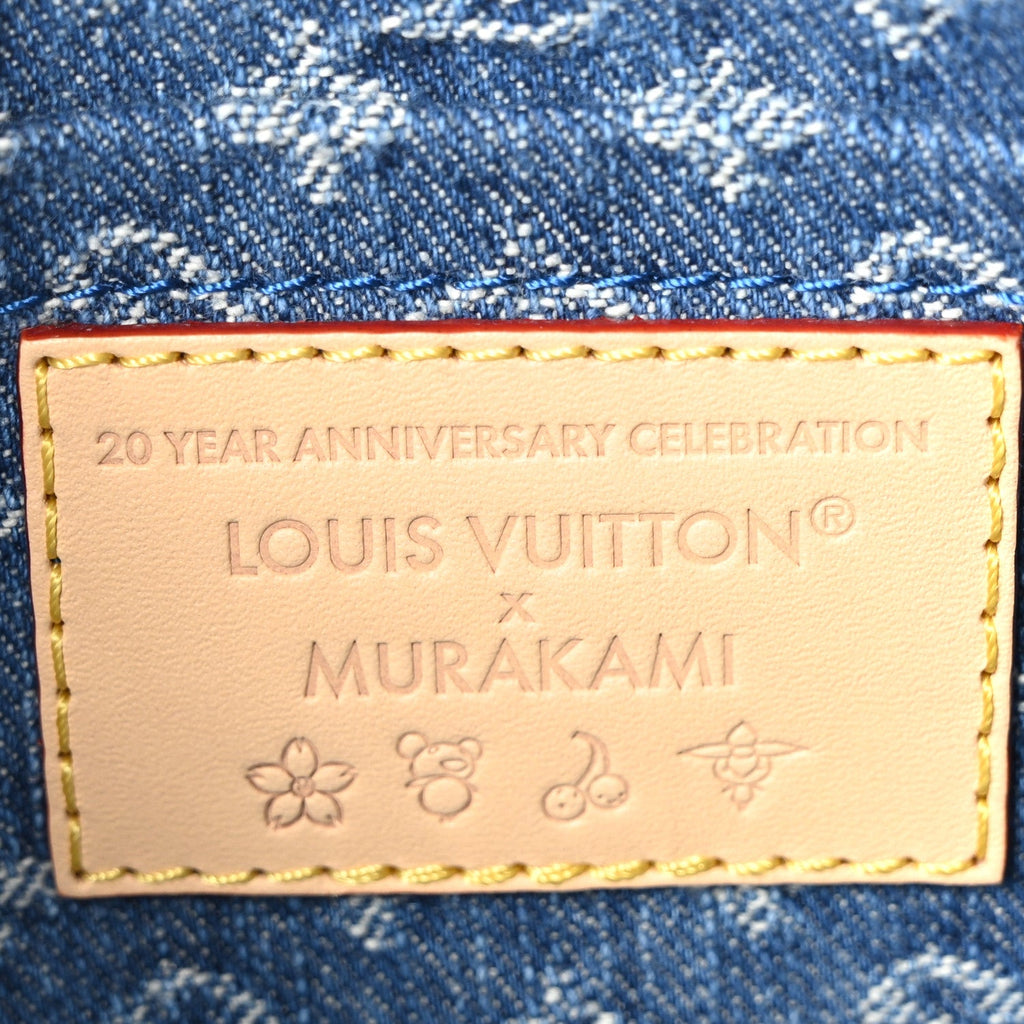 Louis Vuitton LV X TM Monogram Denim Cerises Pochette Accessories Blue