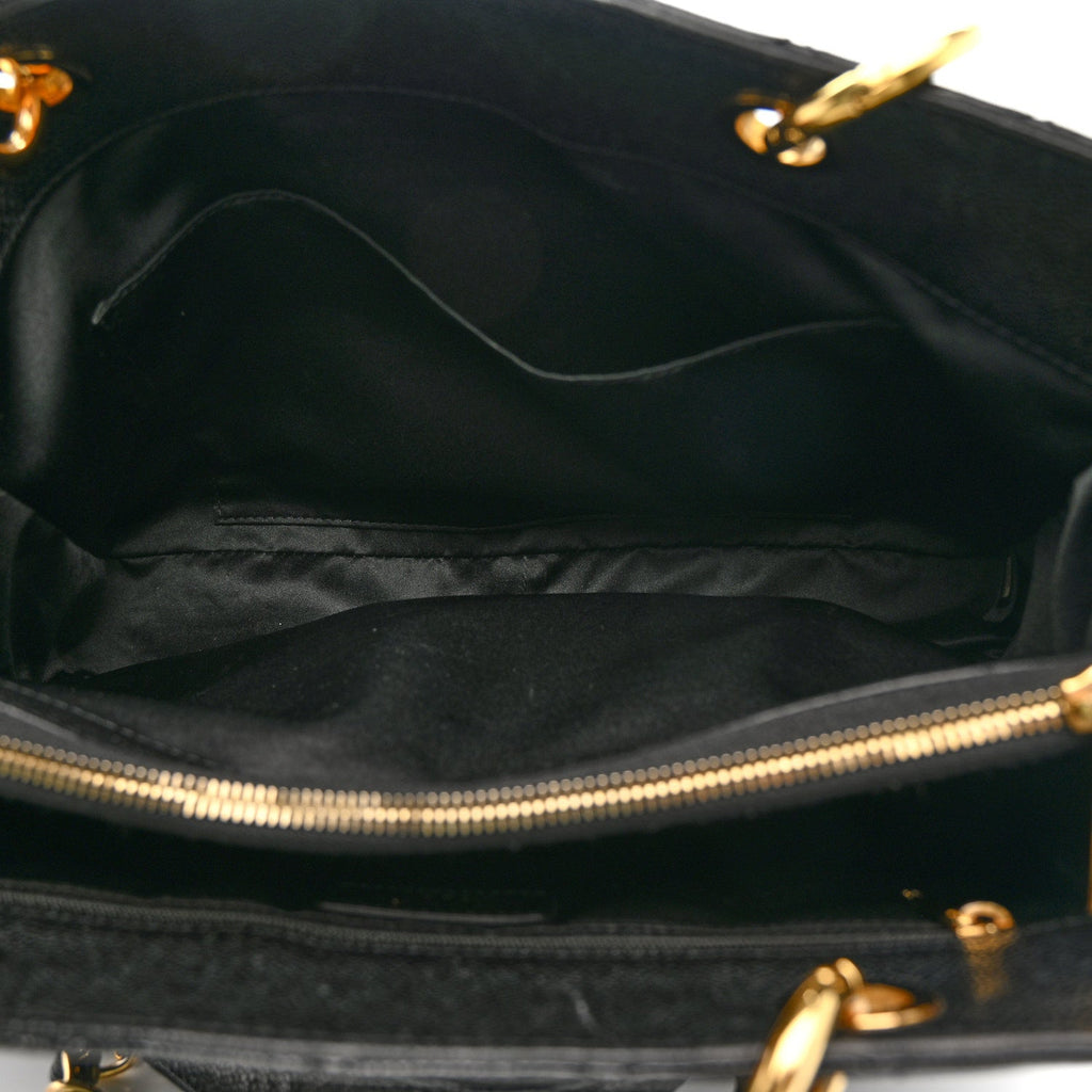 Chanel Caviar Quilted Grand Shopping Tote GST Black