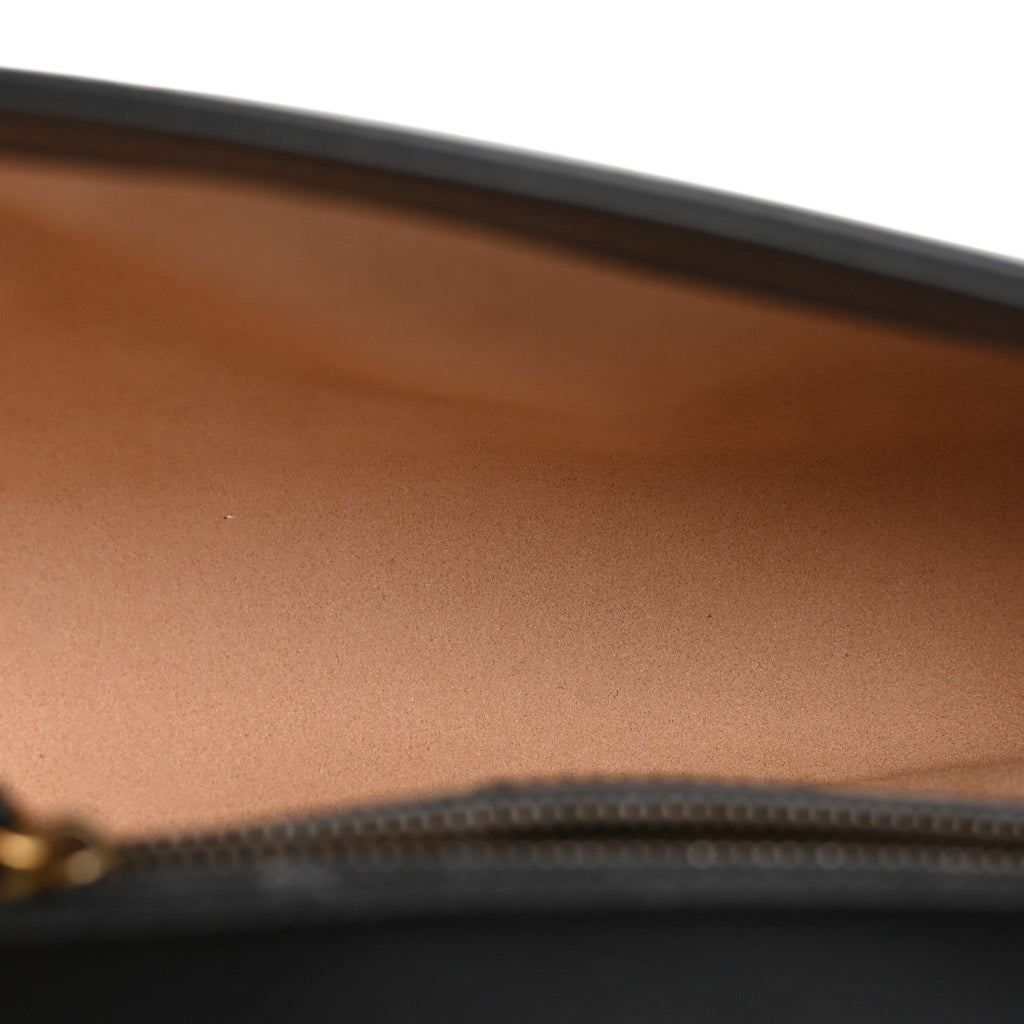 Gucci Calfskin Matelasse Small GG Marmont Shoulder Bag Black