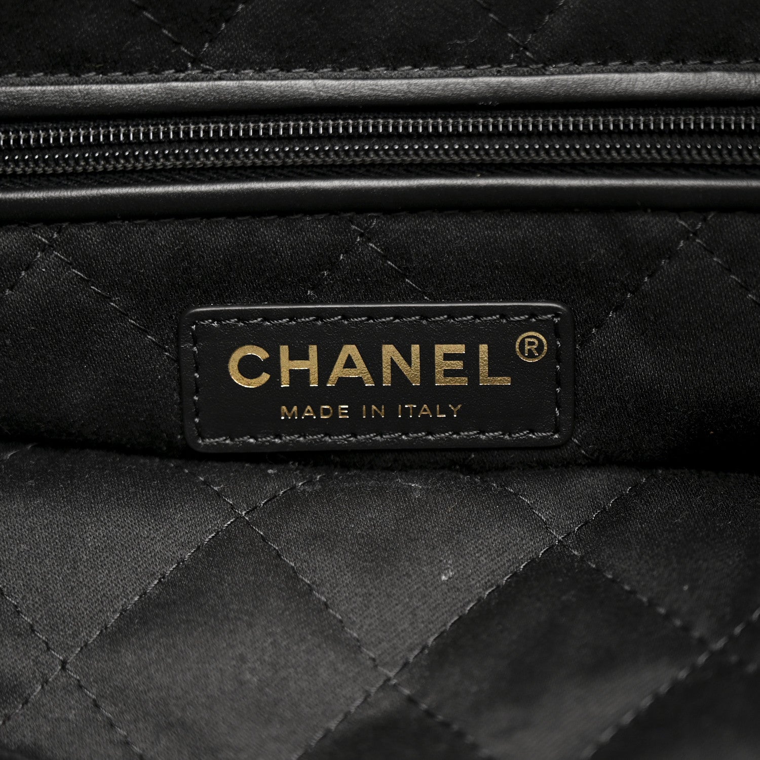 Chanel Shiny Calfskin Quilted Small Chanel 22 Black