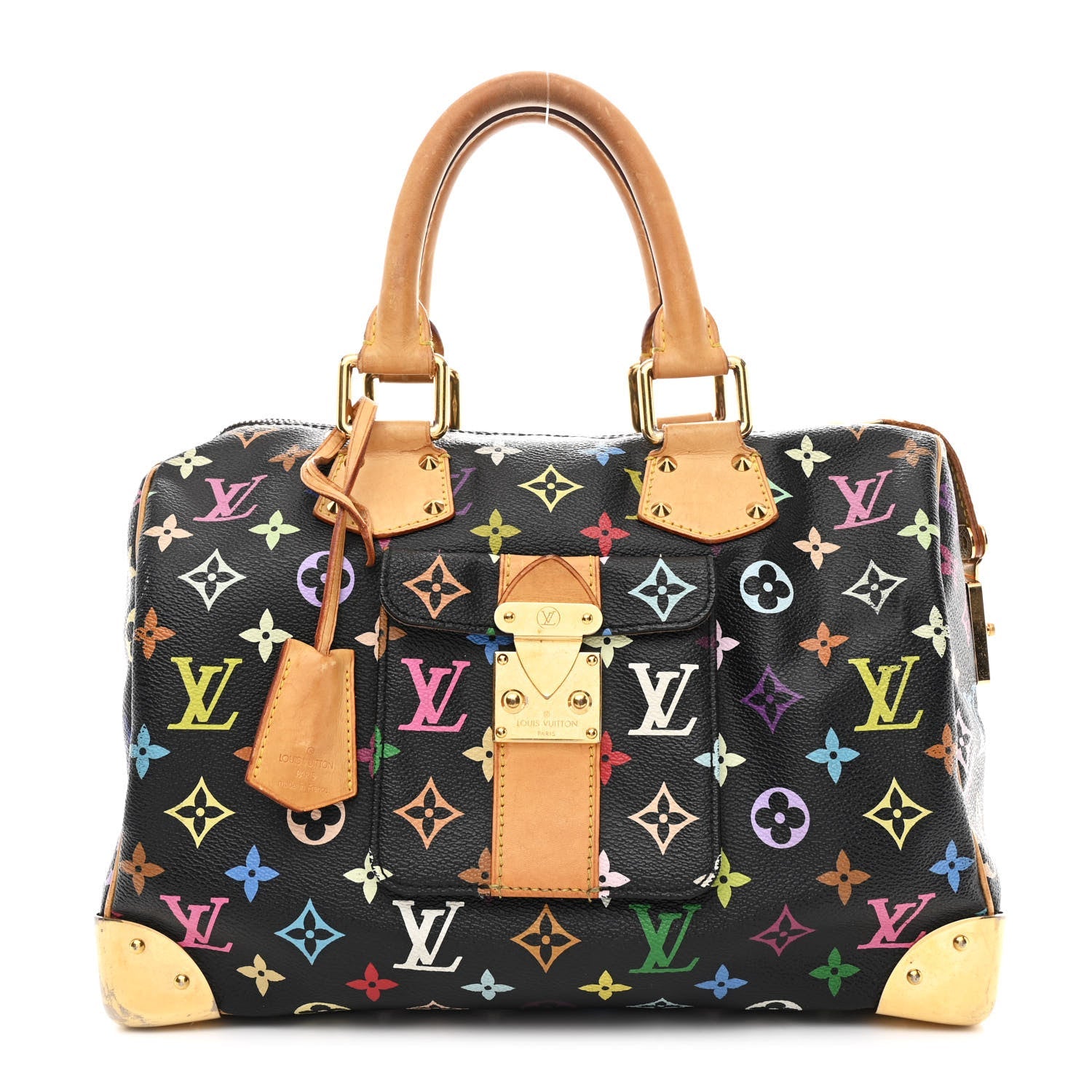 Louis Vuitton Monogram Multicolor Speedy 30 Black