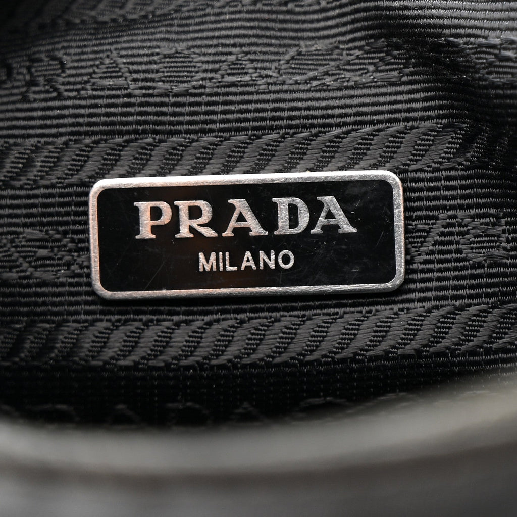 Prada Tessuto Nylon Mini Re-Edition 2000 Bag Black
