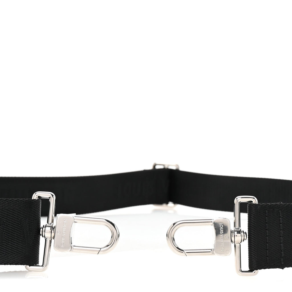 Louis Vuitton Nylon Alpha Messenger Strap Black Sky Blue