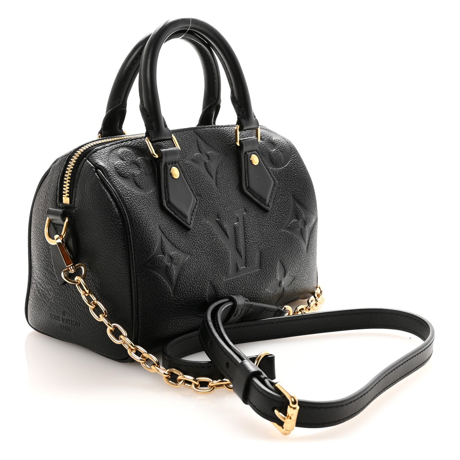 Louis Vuitton Empreinte Monogram Giant Speedy Bandouliere 20 Black