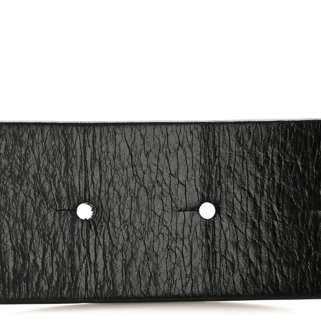 Calfskin CC Reversible Belt 85 White Black