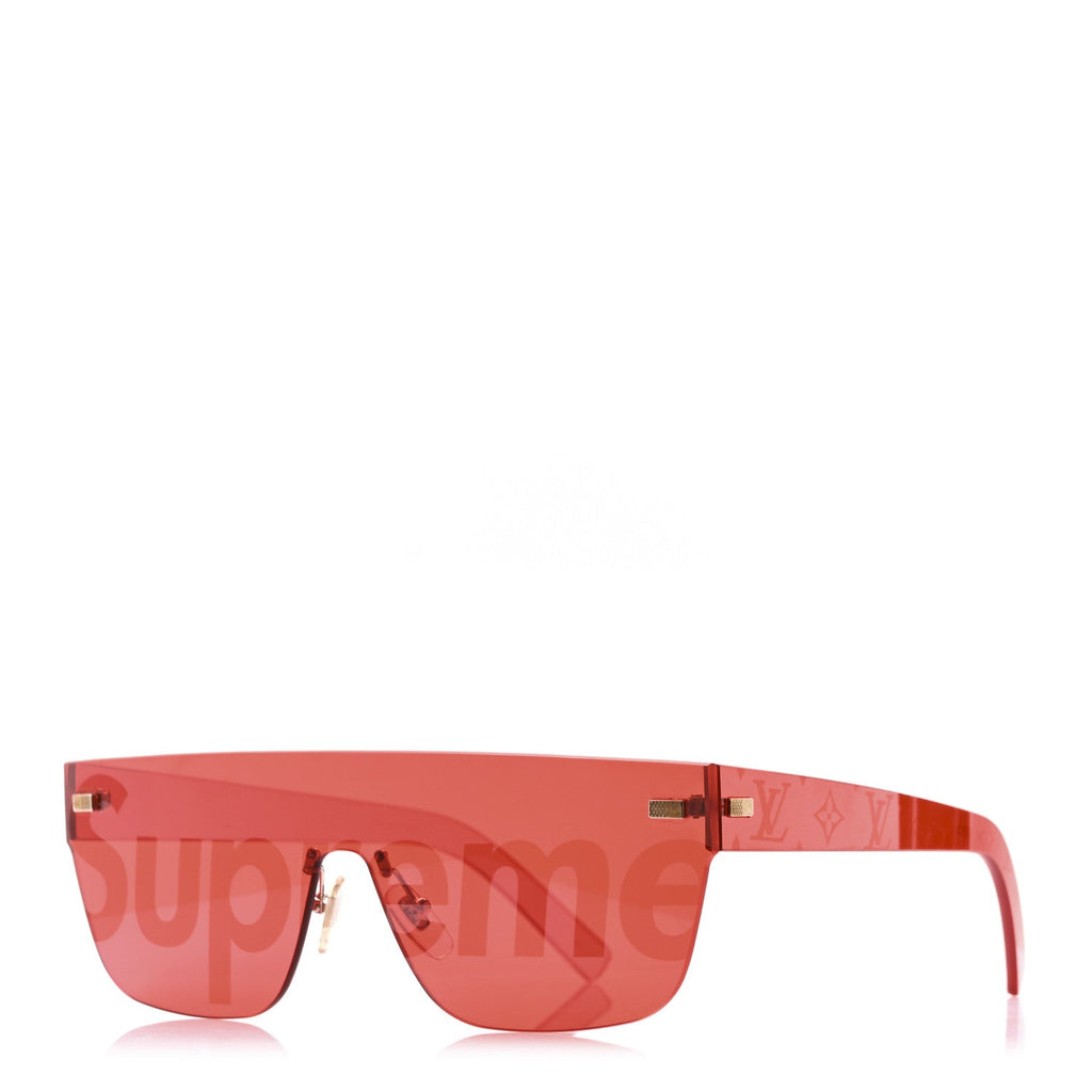 Louis Vuitton X SUPREME City Mask Sunglasses Coquelicot