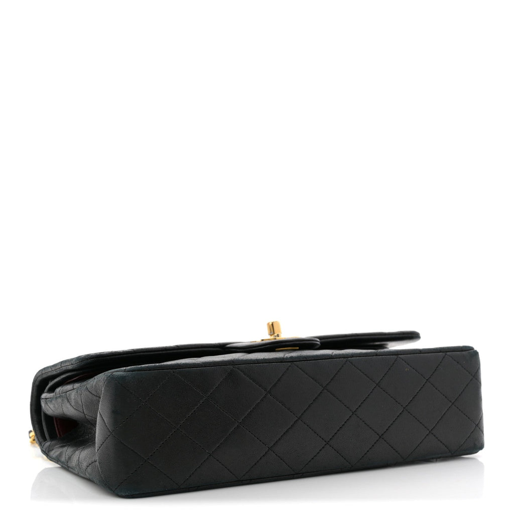 Chanel Lambskin Quilted Medium Double Flap Black