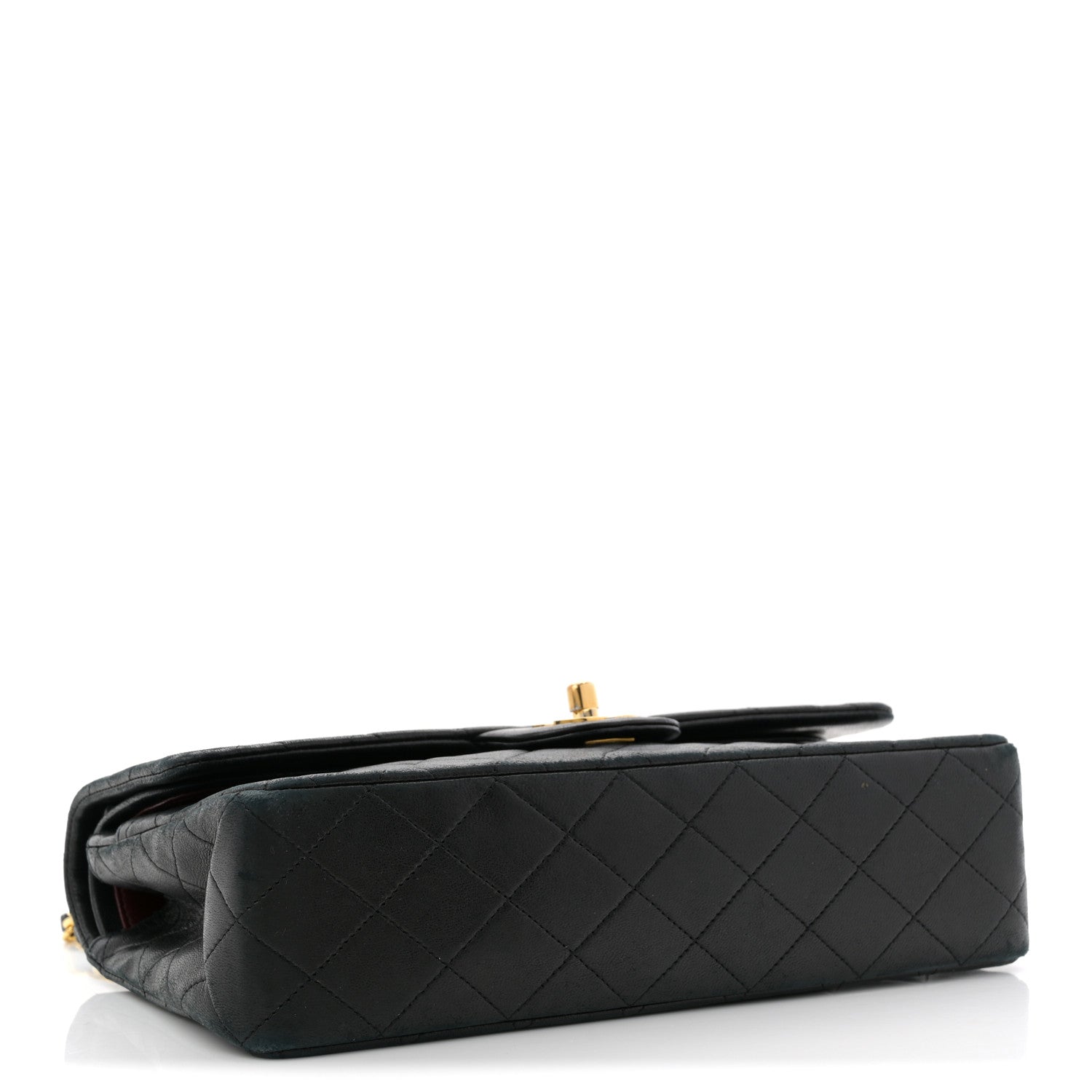 Chanel Lambskin Quilted Medium Double Flap Black