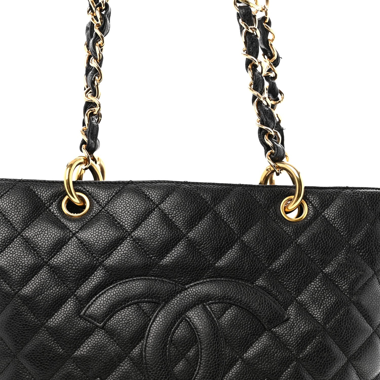 Chanel Caviar Quilted Grand Shopping Tote GST Black