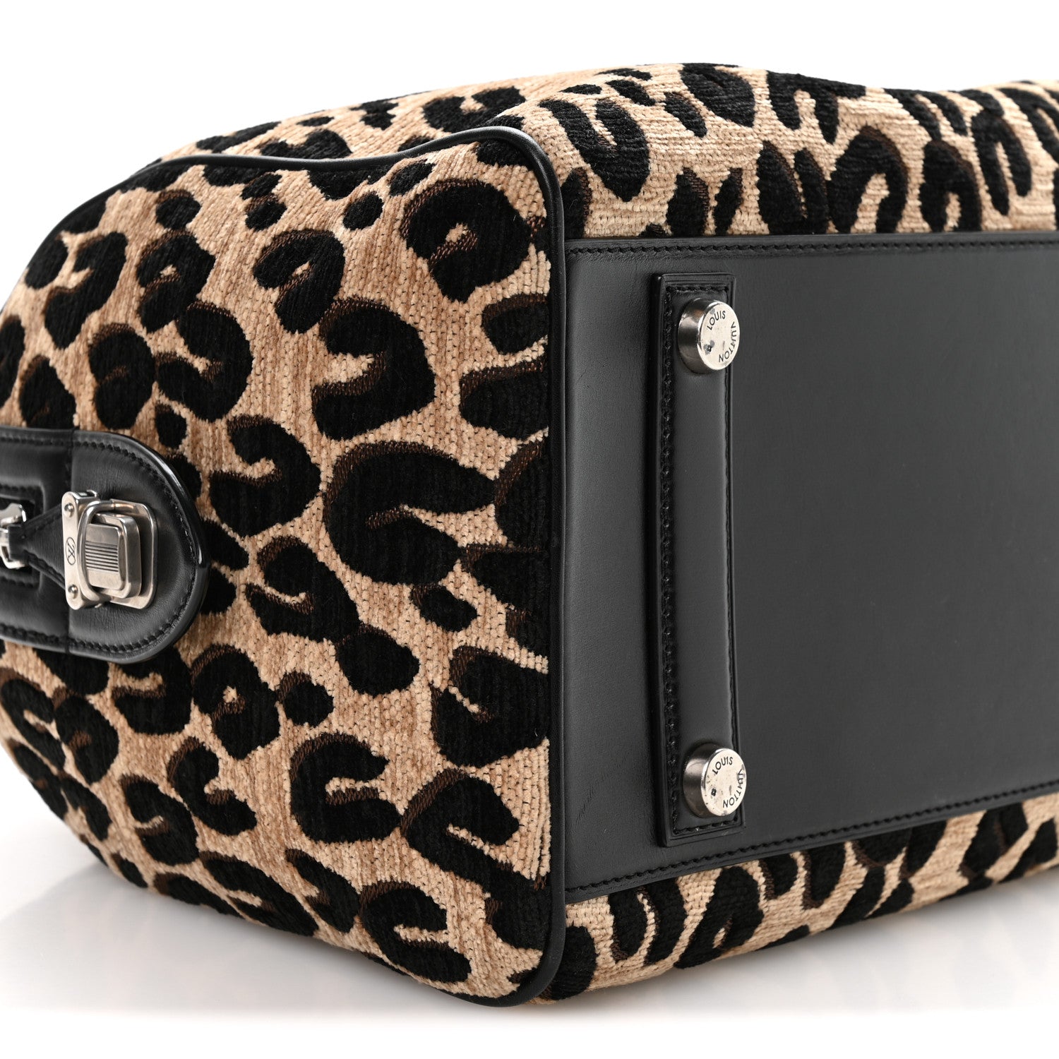 Louis Vuitton Jacquard Velvet Leopard Print Stephen Sprouse Speedy