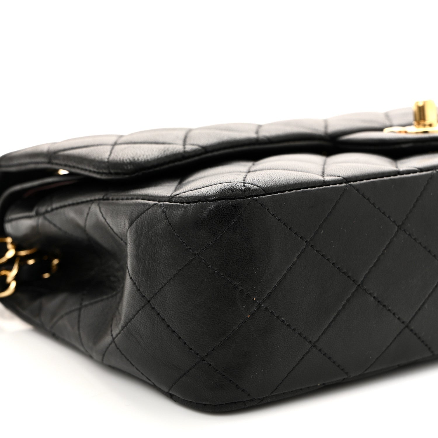Chanel Lambskin Quilted Medium Double Flap Black