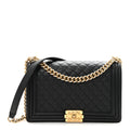 Chanel Calfskin Quilted New Medium Boy Flap Black