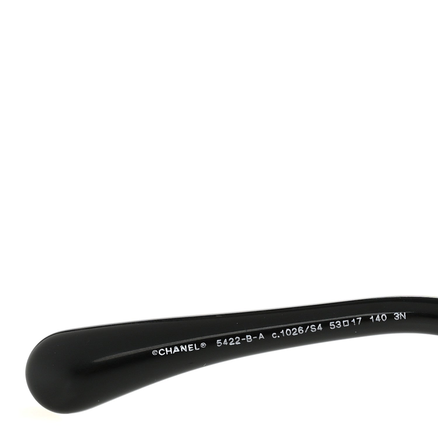 Acetate Strass Square Sunglasses 5422-B-A Black White