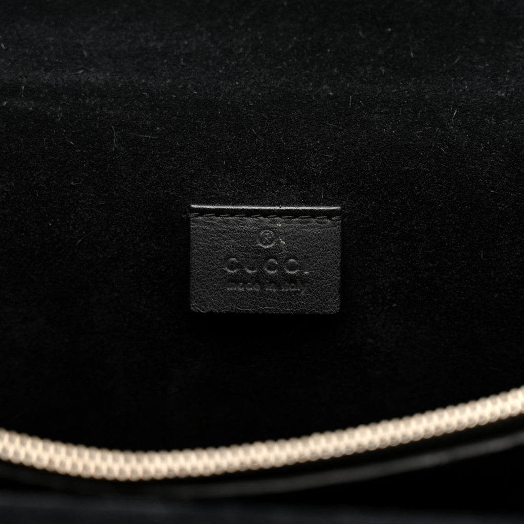 Gucci GG Supreme Monogram Medium Dionysus Shoulder Bag Black