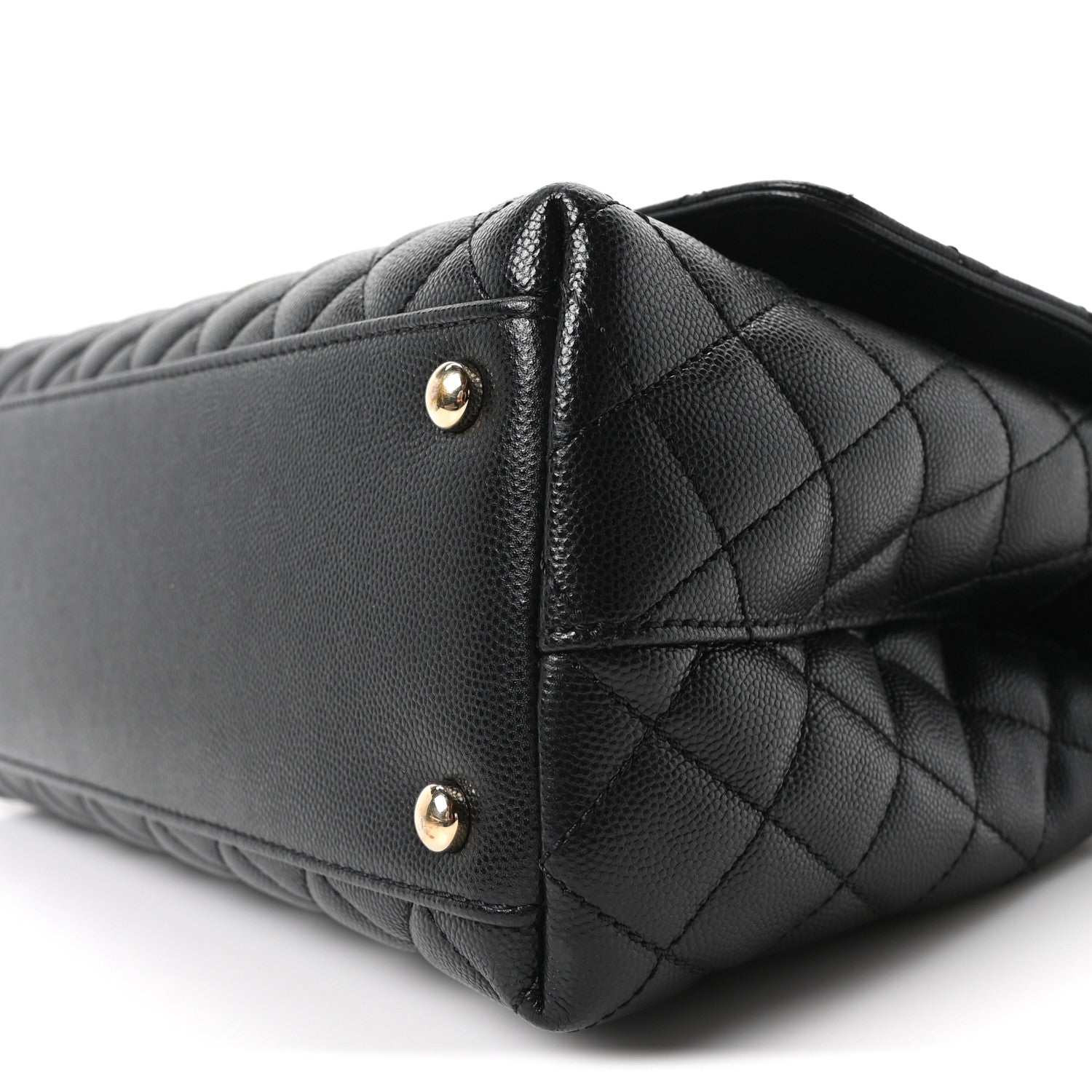 Chanel Caviar Quilted Small Coco Handle Flap Black