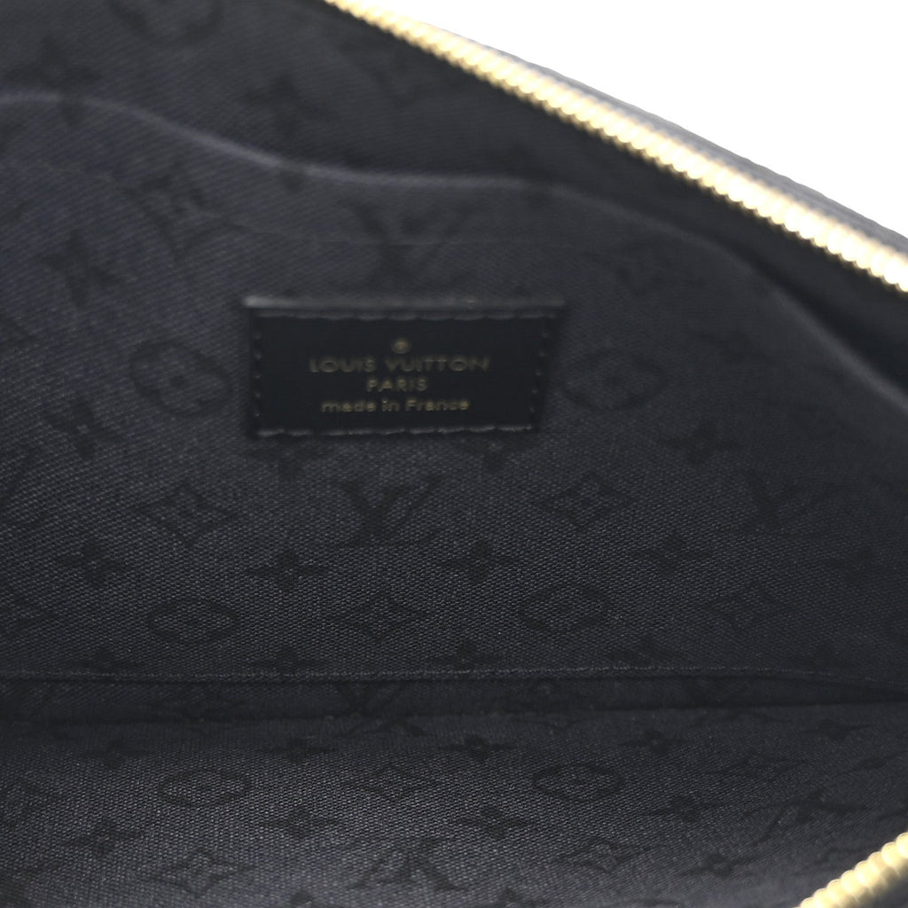 Louis Vuitton Monogram Giant Crafty Neverfull MM GM Pochette Creme Rouge Black