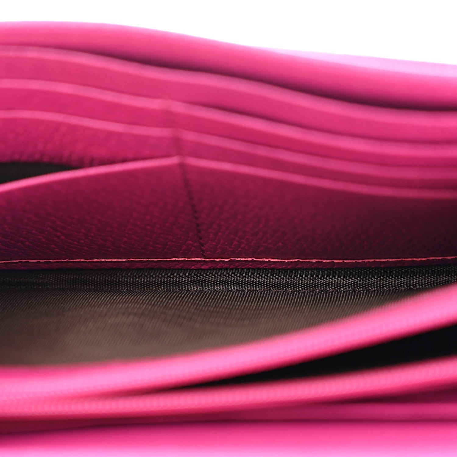 Gucci Calfskin GG Monogram Continental Wallet Beige Fuchsia