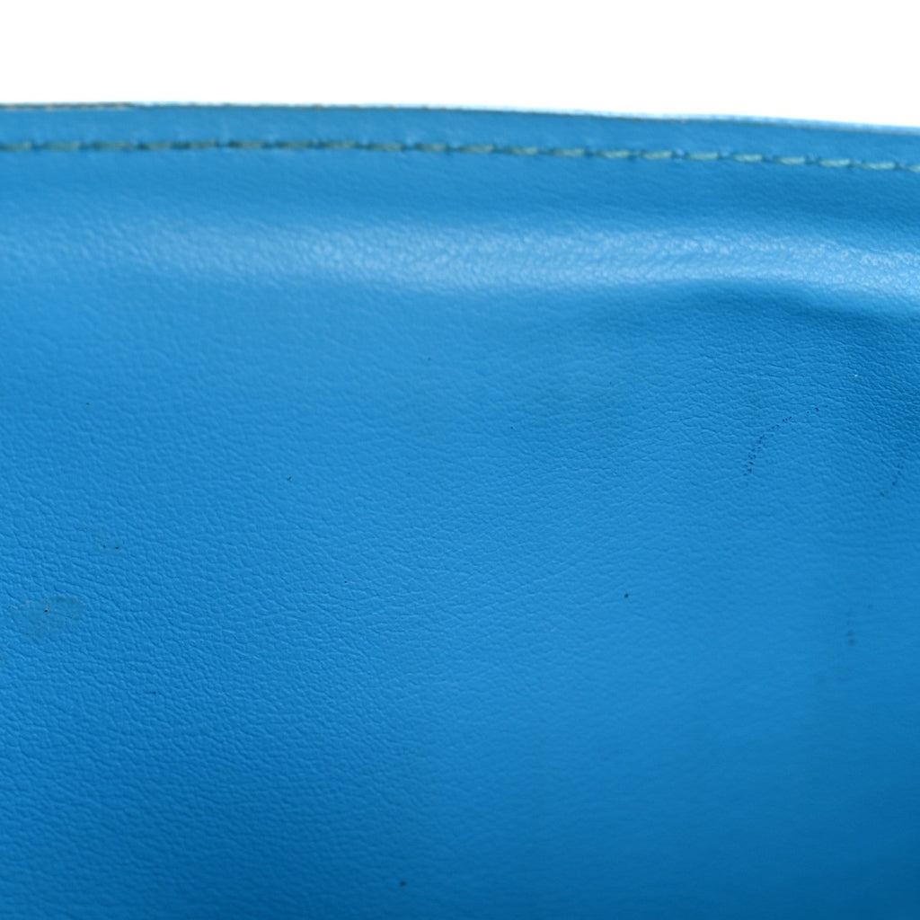 Louis Vuitton Taigarama Vertical Zippy Wallet Blue Lagoon