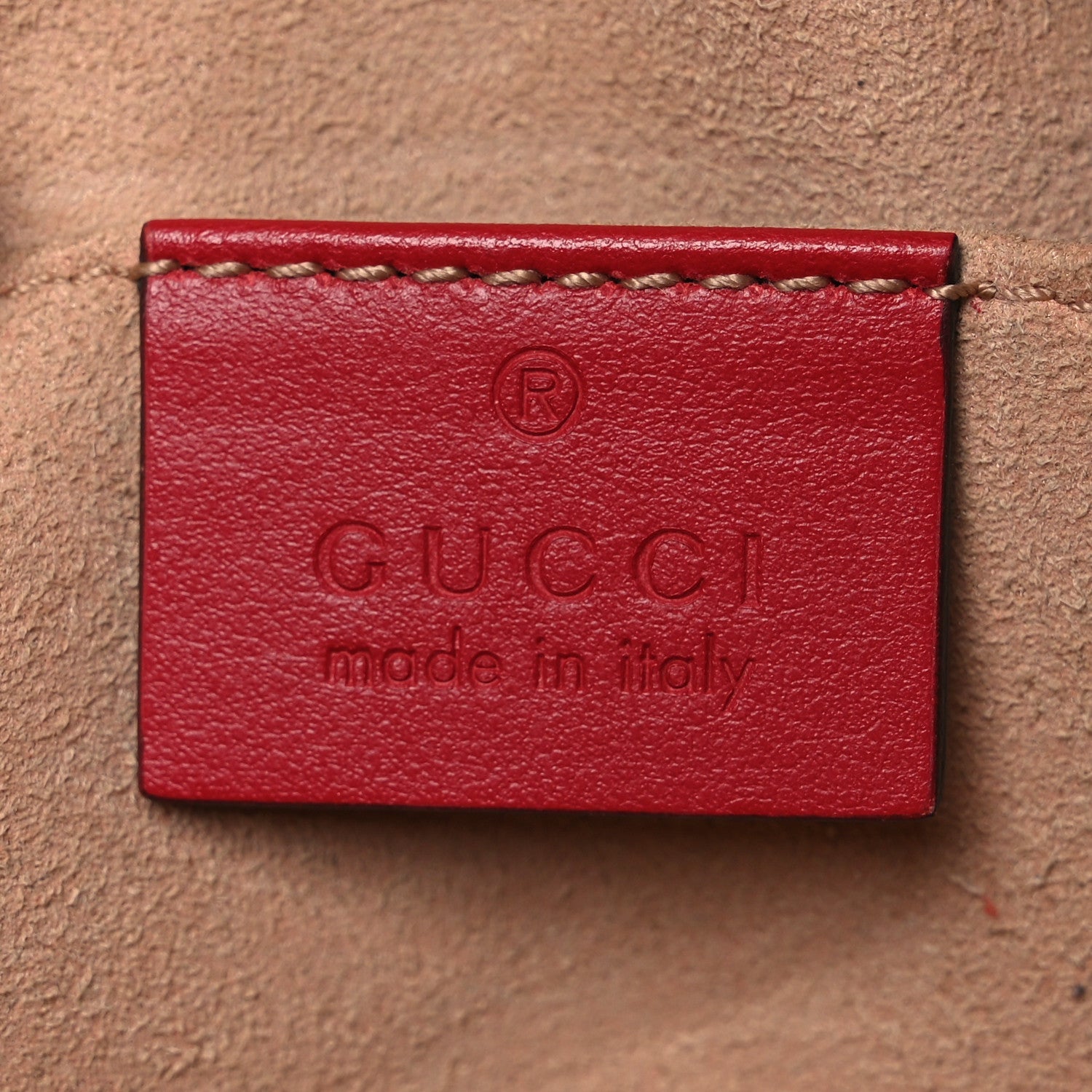Gucci Calfskin Matelasse Small GG Marmont Chain Shoulder Bag Hibiscus Red