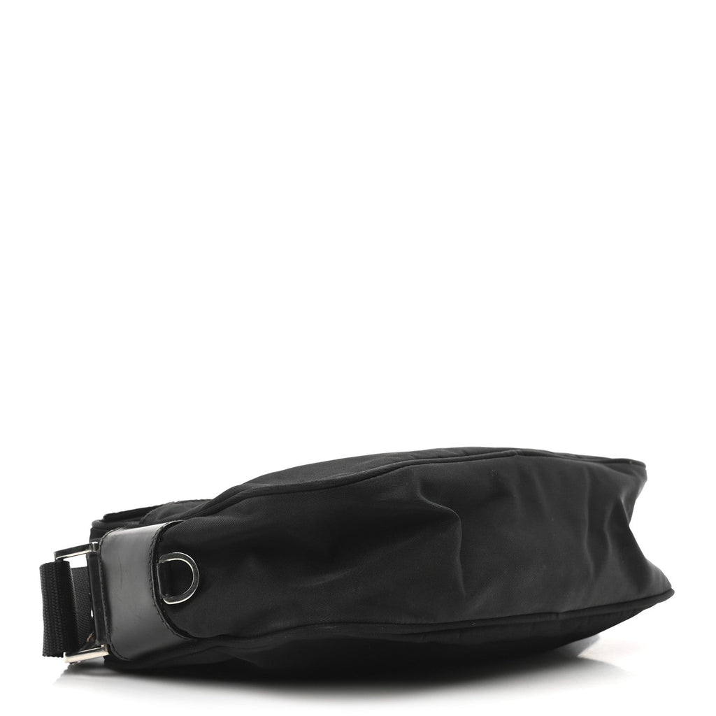Prada Tessuto Nylon Triangle Shoulder Bag Black