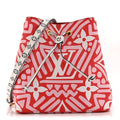 Louis Vuitton Monogram Giant Crafty NeoNoe MM Rouge Rose Creme