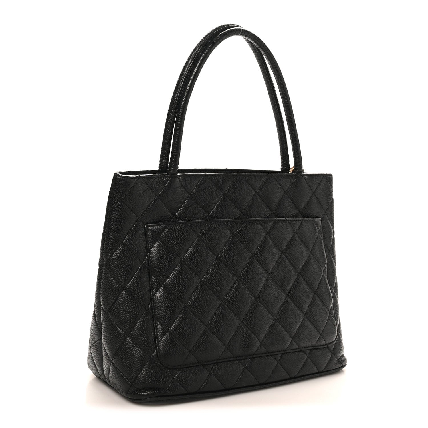 Chanel Caviar Quilted Medallion Tote Black