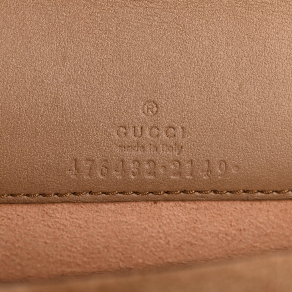 Gucci GG Supreme Monogram Super Mini Dionysus Shoulder Bag Taupe