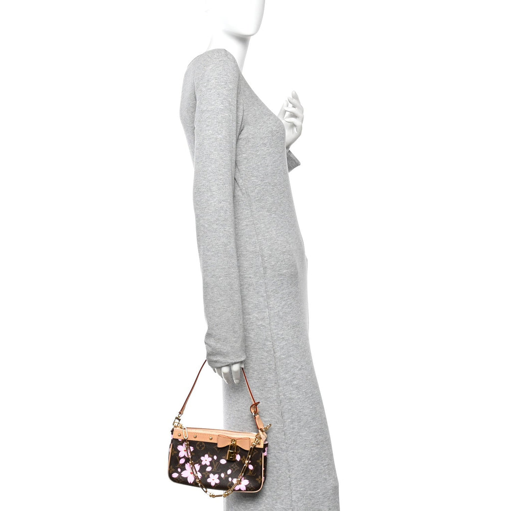 Louis Vuitton LV X TM Monogram Pochette Accessories Sakura Brown