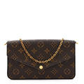 Louis Vuitton Monogram Pochette Felicie Chain Wallet Fuchsia