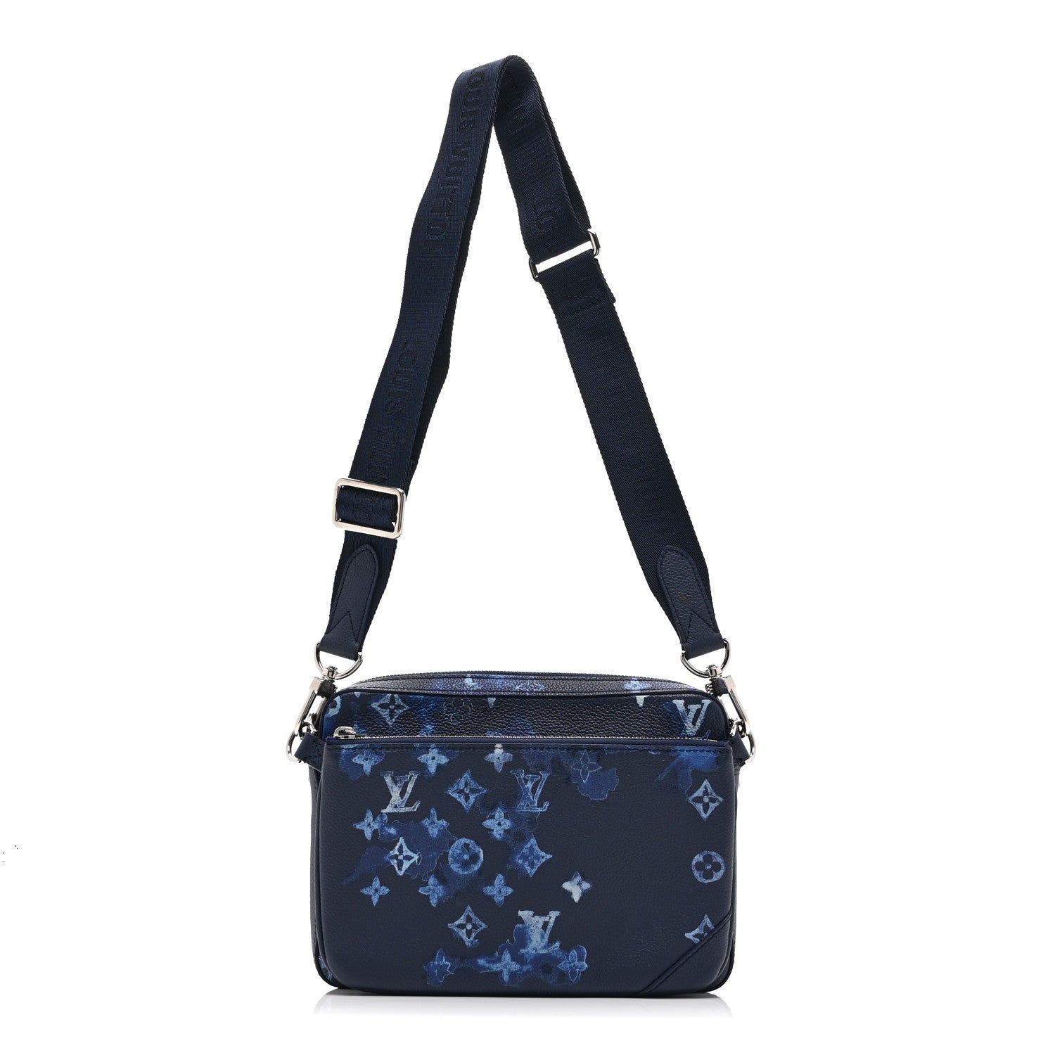 Louis Vuitton Monogram Ink Watercolor Trio Messenger Bag Blue