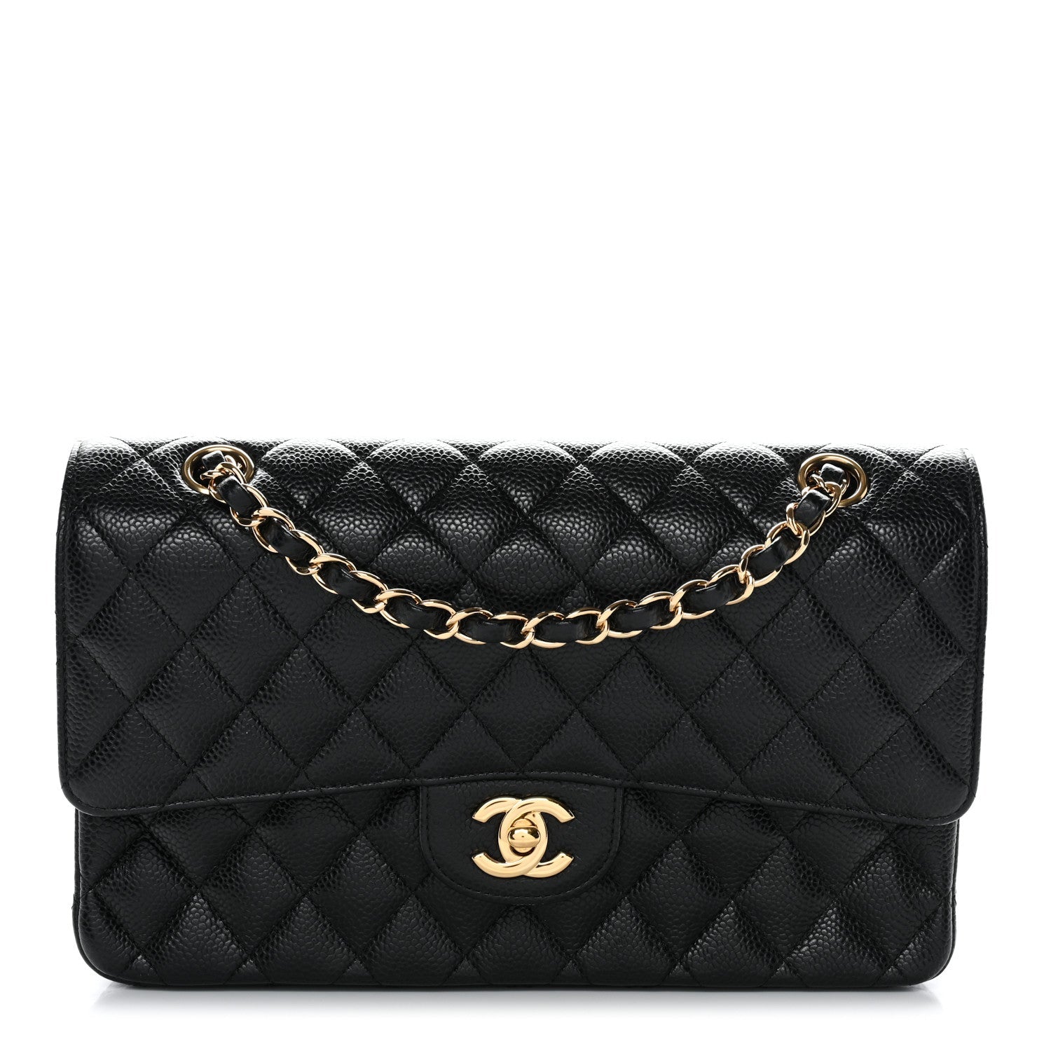 Chanel Caviar Quilted Medium Double Flap Black