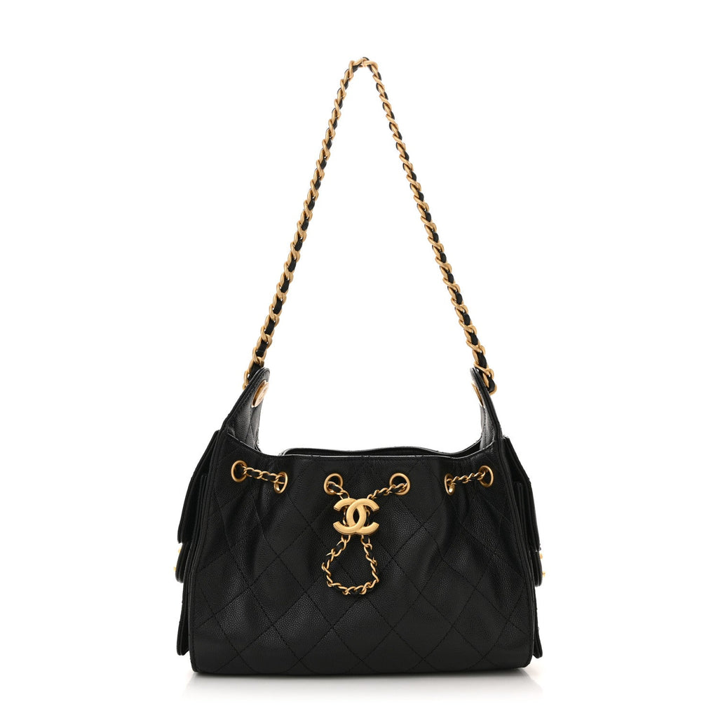 Chanel Caviar Quilted Mini Chanel 25 Handbag Black