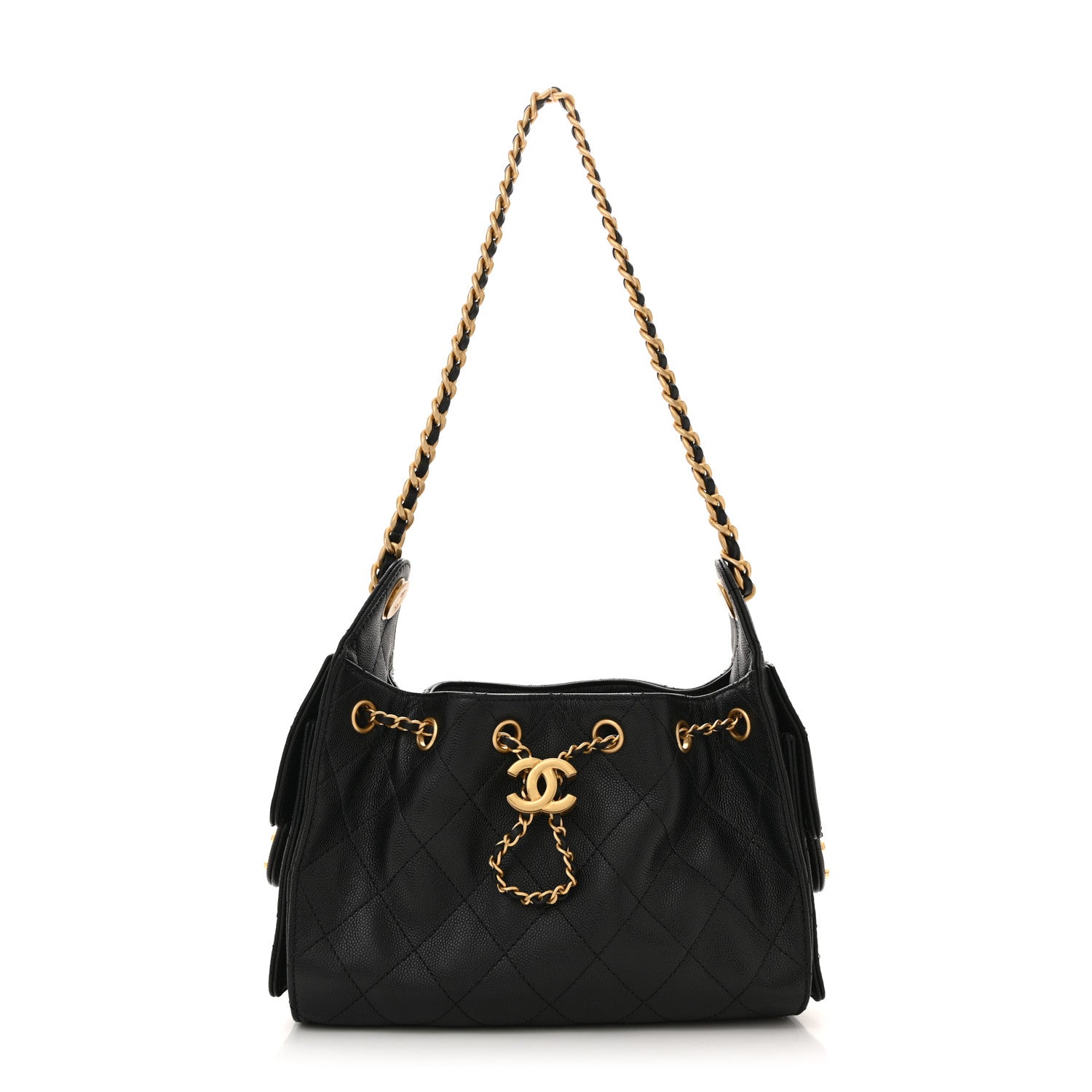Chanel Caviar Quilted Mini Chanel 25 Handbag Black